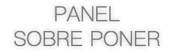 PANEL SOBRE PONER